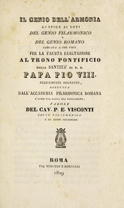 Cover of Il Genio dell' Armonia by P. E. Visconti