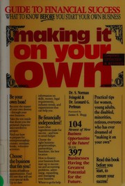Cover of Making it on your own by S. Norman Feingold