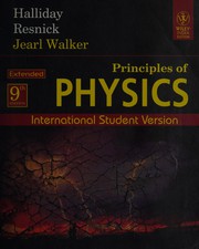 Front cover of Halliday & Resnick Principles of physics by Jearl Walker