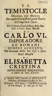 Cover of Il Temistocle by Pietro Metastasio