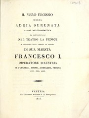 Front cover of Il vero eroismo, ossia, Adria serenata by Troilo Malipiero
