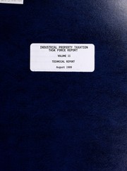 Front cover of Industrial Property Taxation Task Force report by Industrial Property Taxation Task Force (Alta.)