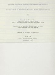 Front cover of The influence of ionization within a plasma opening switch by Wenzel G. Jr Evans