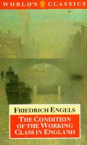 Front cover of Die Lage der arbeitenden Klasse in England by Friedrich Engels