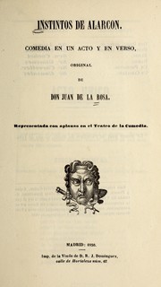 Cover of Instintos de Alarcón by Juan de la Rosa González