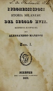 Front cover of I Promessi sposi by Alessandro Manzoni