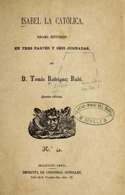 Cover of Isabel la Católica by Tomás Rodríguez y Díaz Rubí