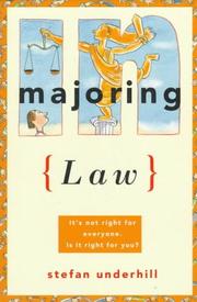 Cover of Majoring in law by Stefan Underhill