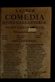Cover of La gran comedia qvien calla, otorga by Tirso de Molina