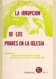Front cover of La irrupción de los pobres en la Iglesia by International Ecumenical Congress of Theology
