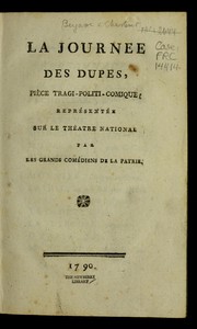 Front cover of La journée des dupes by A.-M.-J Chastenet marquis de Puységur
