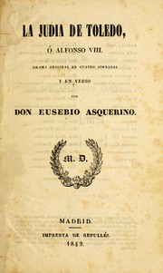 Cover of La judia de Toledo by Eusebio Asquerino