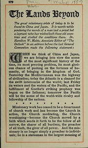 Cover of The lands beyond by Episcopal Church. Board of Missions