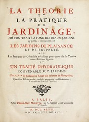 Front cover of La theorie et la pratique du jardinage by A.-J Dézallier d'Argenville
