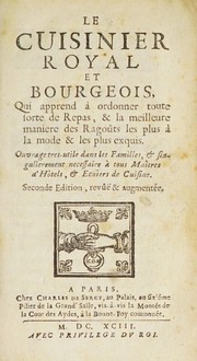 Front cover of Le cuisinier royal et bourgeois by Massialot, François