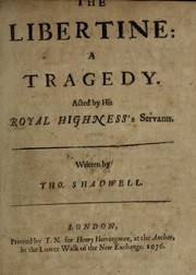 Front cover of The libertine by Thomas Shadwell