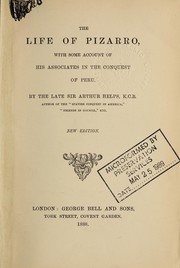 Front cover of The life of Pizarro by Sir Arthur Helps