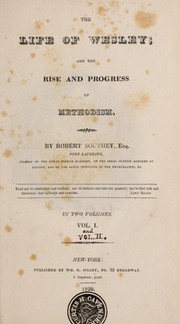 Front cover of The life of Wesley by Robert Southey