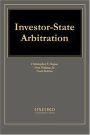 Front cover of Investor-state arbitration by Jr. Don Wallace