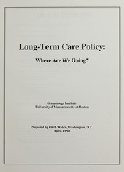 Cover of Long-term care policy by Unknown