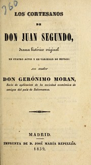 Front cover of Los cortesanos de don Juan segundo by Jerónimo Morán