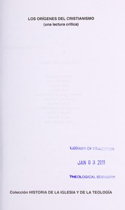 Cover of Los orígenes del cristianismo by Eduardo Hoornaert