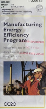 Cover of Manufacturing Energy Efficiency Program by Smart Energy Design Center (Ill.)