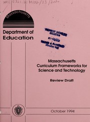 Front cover of Massachusetts curriculum frameworks for science & technology by Partnership Advancing the Learning of Mathematics and Science (Mass.)
