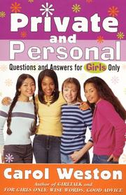Cover of Private and Personal by Carol Weston