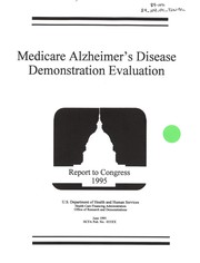 Cover of Medicare Alzheimer's disease demonstration evaluation by United States. Health Care Financing Administration. Office of Research and Demonstrations