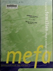 Cover of MEFA by Massachusetts Educational Financing Authority
