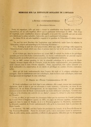 Front cover of Memoire sur la question scolaire de l'Ontario by Philippe Landry