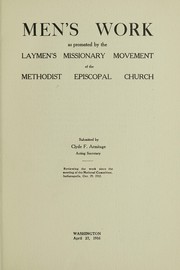 Front cover of Men's work as promoted by the Laymen's Missionary Movement of the Methodist Episcopal Church by Clyde F. Armitage