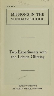 Front cover of Missions in the Sunday-school by Presbyterian Church in America. Board of Missions