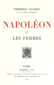 Cover of Napoléon et les femmes by Frédéric Masson