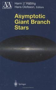 Front cover of Asymptotic giant branch stars by H. J. Habing