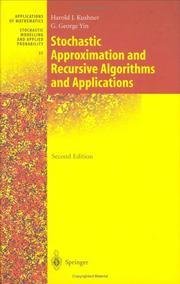 Cover of Stochastic approximation and recursive algorithms and applications by Harold J. Kushner