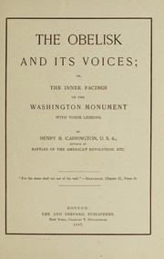 Front cover of The obelisk and its voices by Henry Beebee Carrington
