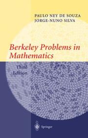 Cover of Berkeley problems in mathematics by Paulo Ney De Souza