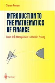 Front cover of Introduction to the Mathematics of Finance by Steven Roman