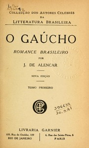Cover of O gaúcho by José de Alencar
