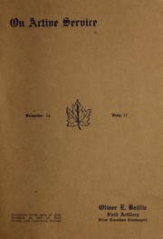 Cover of On active service by Oliver E. Baillie