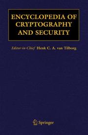 Cover of Encyclopedia of Cryptography and Security by Henk C.A. van Tilborg