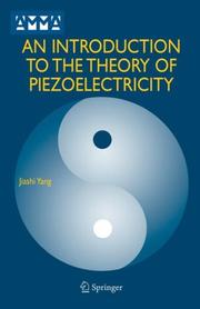 Cover of An Introduction to the Theory of Piezoelectricity (Advances in Mechanics and Mathematics) by Jiashi Yang