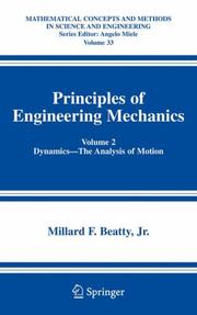 Front cover of Principles of Engineering Mechanics by Jr., Millard.F. Beatty