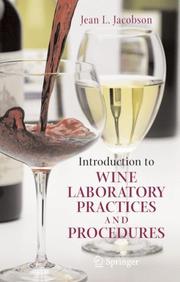 Front cover of Introduction to Wine Laboratory Practices and Procedures by Jean L. Jacobson