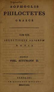 Cover of Philoctetes, graece by Sophocles