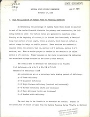 Cover of Plan for allocation of primary funds to financial districts by Montana. State Highway Commission