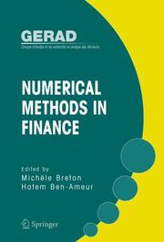 Cover of Numerical methods in finance by Michèle Breton