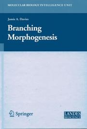 Cover of Branching Morphogenesis by Jamie A. Davies